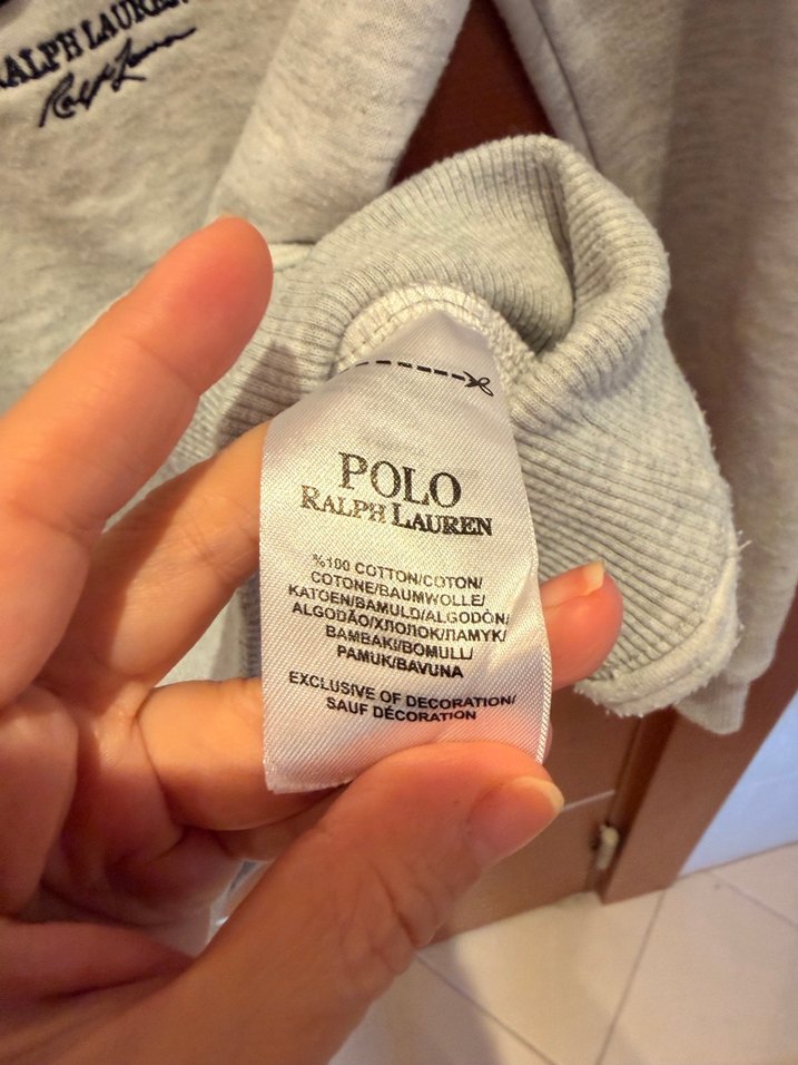 Polo Ralph Lauren Gri Unisex Sweatshirt - Görsel 4