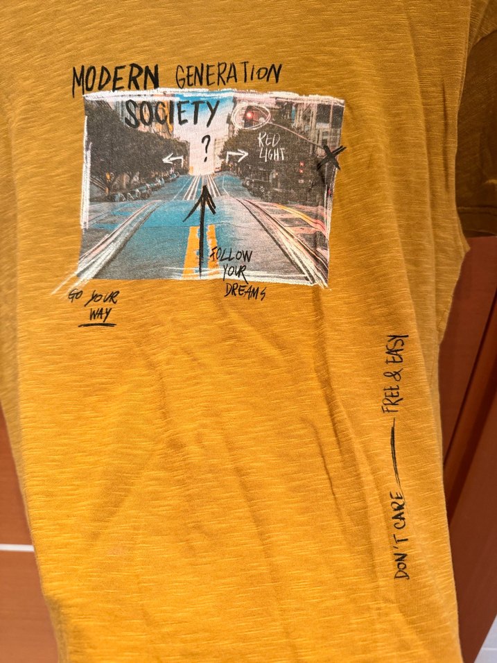 Benetton L 8-9 Y Kahve T-shirt - Görsel 2