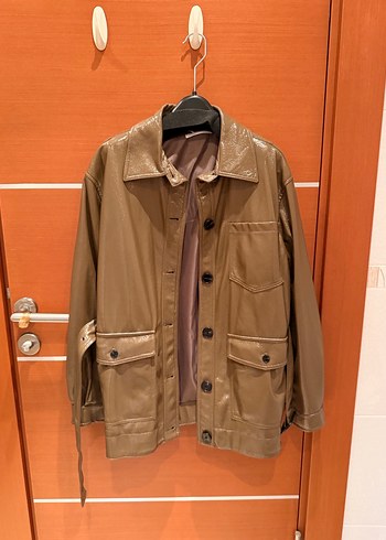 MNG S Haki Rugan Uzun Ceket - Görsel 5