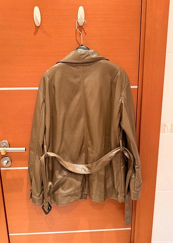 MNG S Haki Rugan Uzun Ceket - Görsel 6