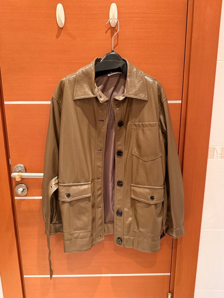 MNG S Haki Rugan Uzun Ceket - Görsel 5