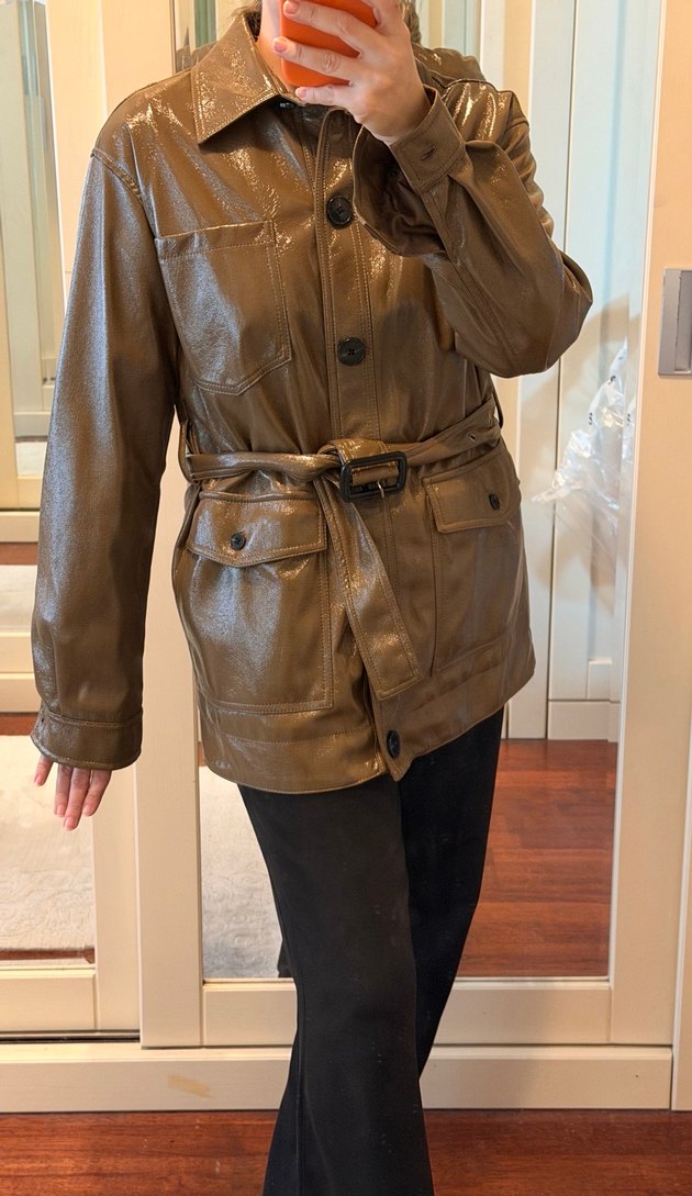 MNG S Haki Rugan Uzun Ceket - Görsel 3