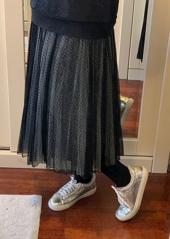 Beymen Club 34 Puantiye Pilili Midi Tül Etek - Görsel 3