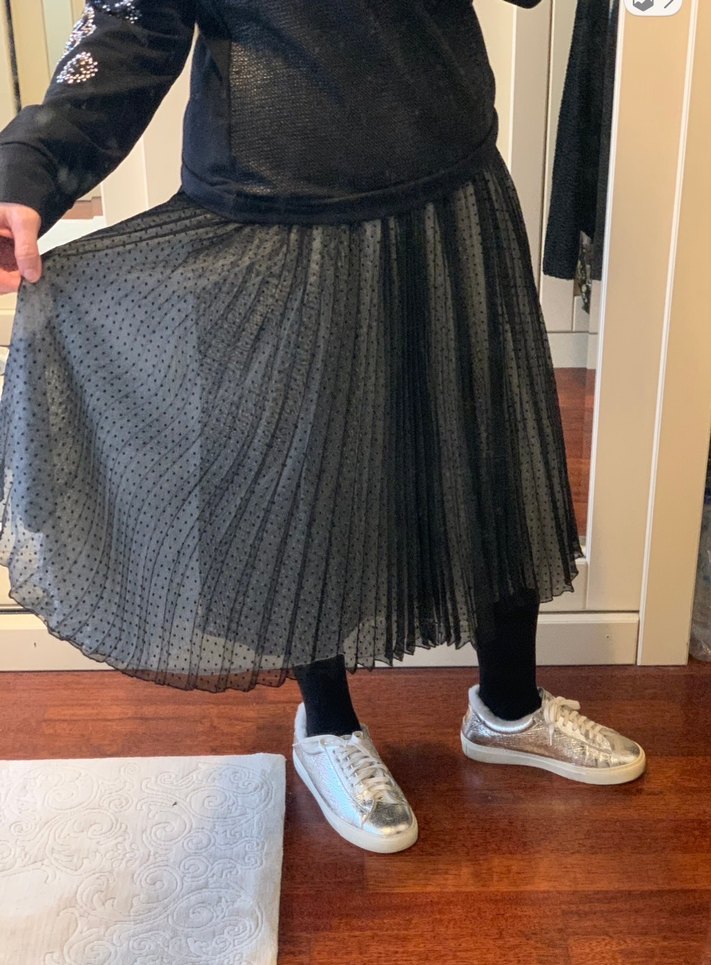 Beymen Club 34 Puantiye Pilili Midi Tül Etek - Görsel 2