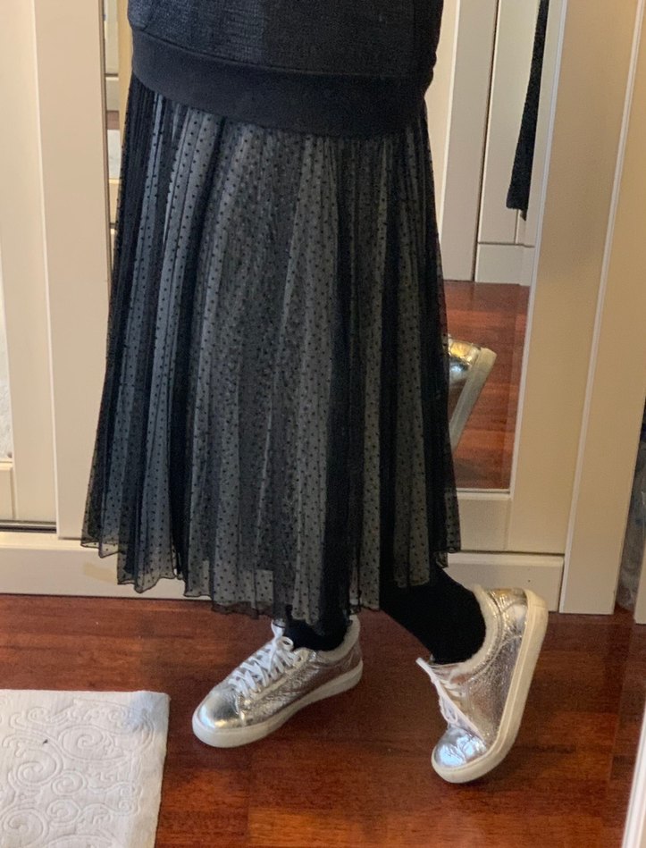 Beymen Club 34 Puantiye Pilili Midi Tül Etek - Görsel 3