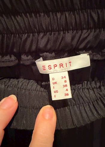 Esprit 34 Pliseli Uzun Siyah Etek - Görsel 6