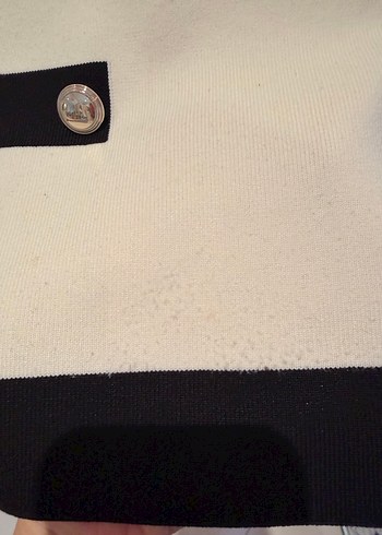 MNG S Krem Siyah Ceket / Hırka - Görsel 6