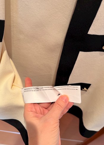 MNG S Krem Siyah Ceket / Hırka - Görsel 4