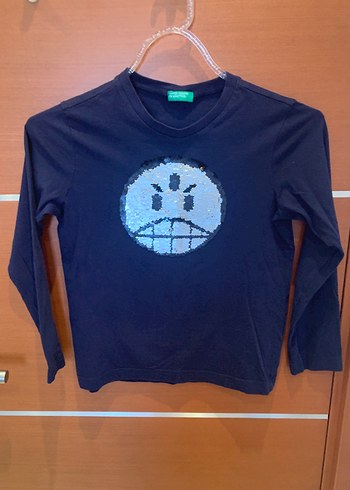 Benetton Benetton 7-8 yaş Pullu Surat T-shirt