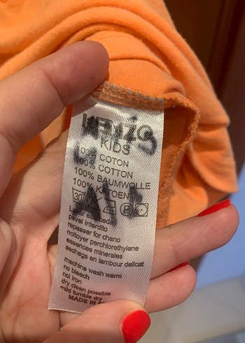 8 Yaş Beden Kulübe Kids Neon Oranj Kenzo T-shirt