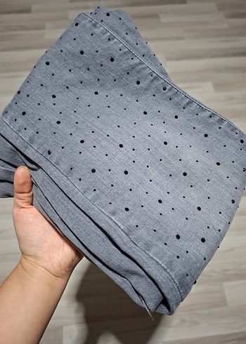 40 Beden gri Renk Gri Kot Pantolon