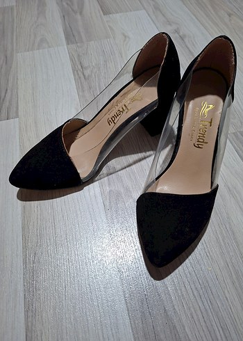 Siyah Topuklu Kadın Ayakkabı - Görsel 2