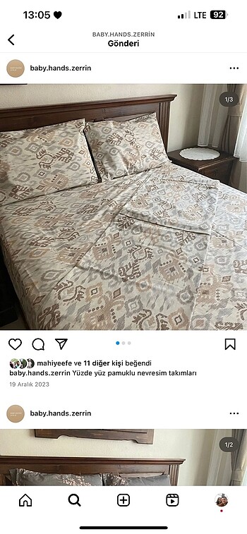 Çift kişilik nevresim takımı