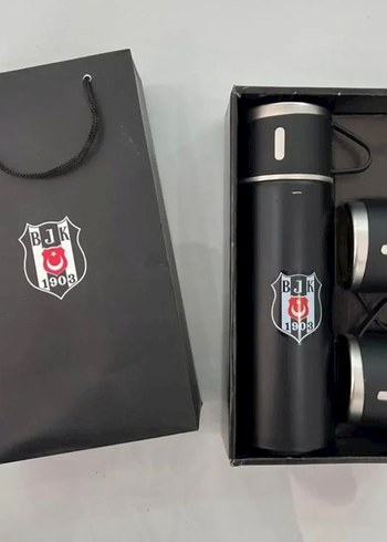 BJK Lisanslı Siyah Termos Seti