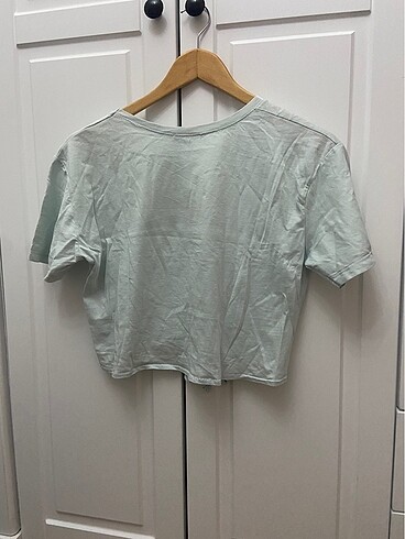 Diğer Mavi crop tshirt