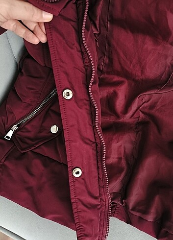 46 Beden bordo Renk Şişme mont