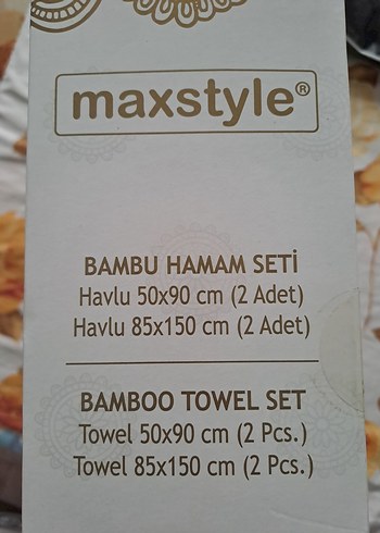 Maxstyle Bohem Desenli Bambu Hamam Seti - Görsel 6