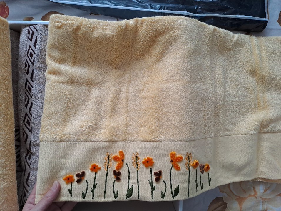 Maxstyle Bohem Desenli Bambu Hamam Seti - Görsel 3