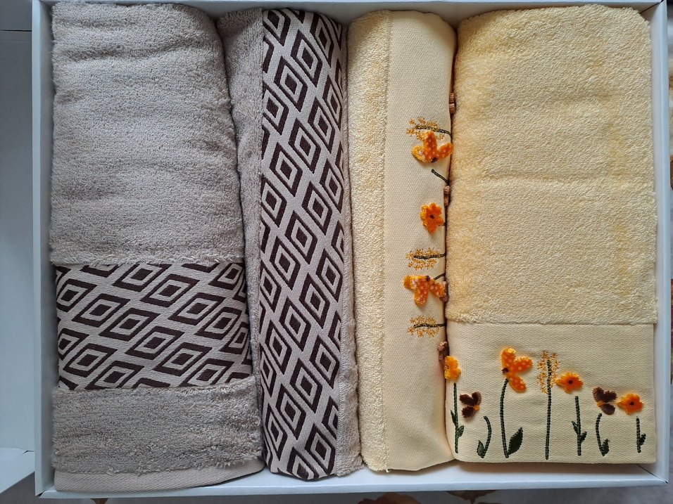 Maxstyle Bohem Desenli Bambu Hamam Seti - Görsel 2