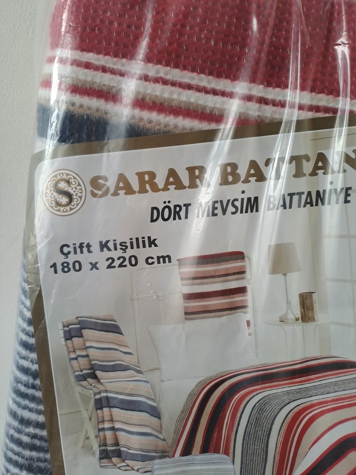 Çift Kişilik Çok Renkli Baskılı Battaniye 180x220 cm - Görsel 3