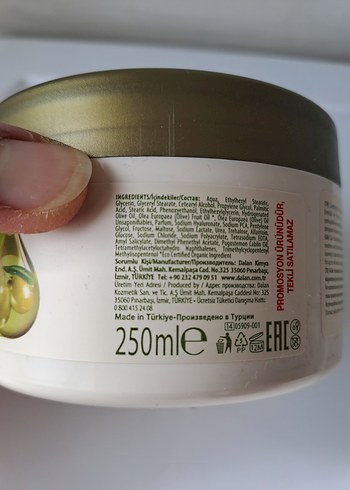 Organik Zeytinyağlı El Kremi %95 Doğal - Görsel 3