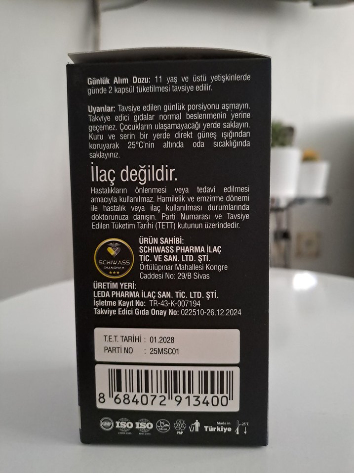 Magnezyum İçeren Takviye Edici Gıda 60 Kapsül - Görsel 4