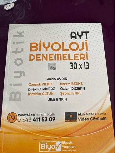 Biyotik AYT biyoloji deneme
