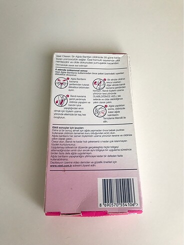 Beden Veet 12li sir ağda bantları