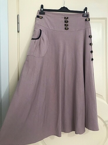 Vintage Love Pudra şık uzun etek