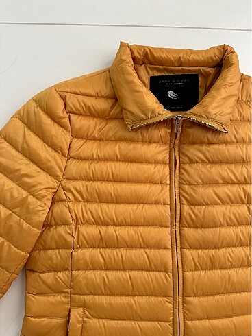 l Beden sarı Renk Zara sarı şişme mont
