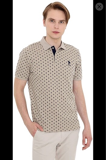 Us polo assn erkek desenli polo yaka tişört