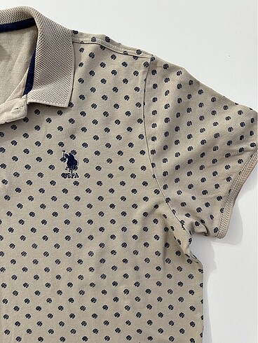 xl Beden Us polo assn erkek desenli polo yaka tişört