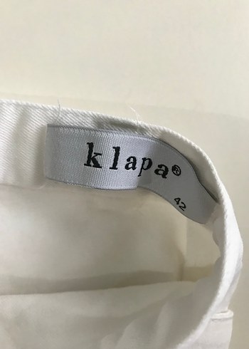 42 Beden beyaz Renk Beyaz Kadın Kumaş Pantolon