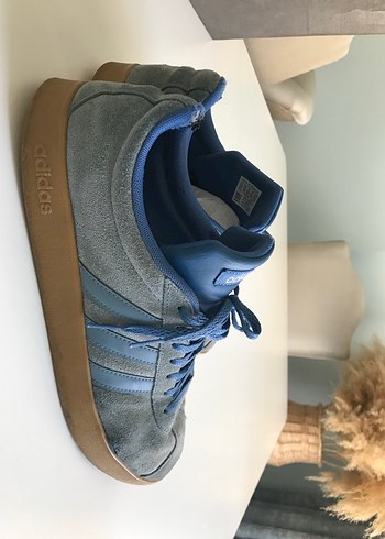 Adidas erkek Mavi Süet Spor Ayakkabı - Görsel 7