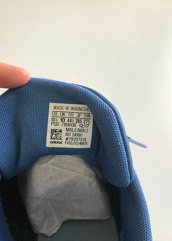 Adidas erkek Mavi Süet Spor Ayakkabı - Görsel 2