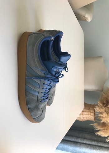 Adidas erkek Mavi Süet Spor Ayakkabı - Görsel 6