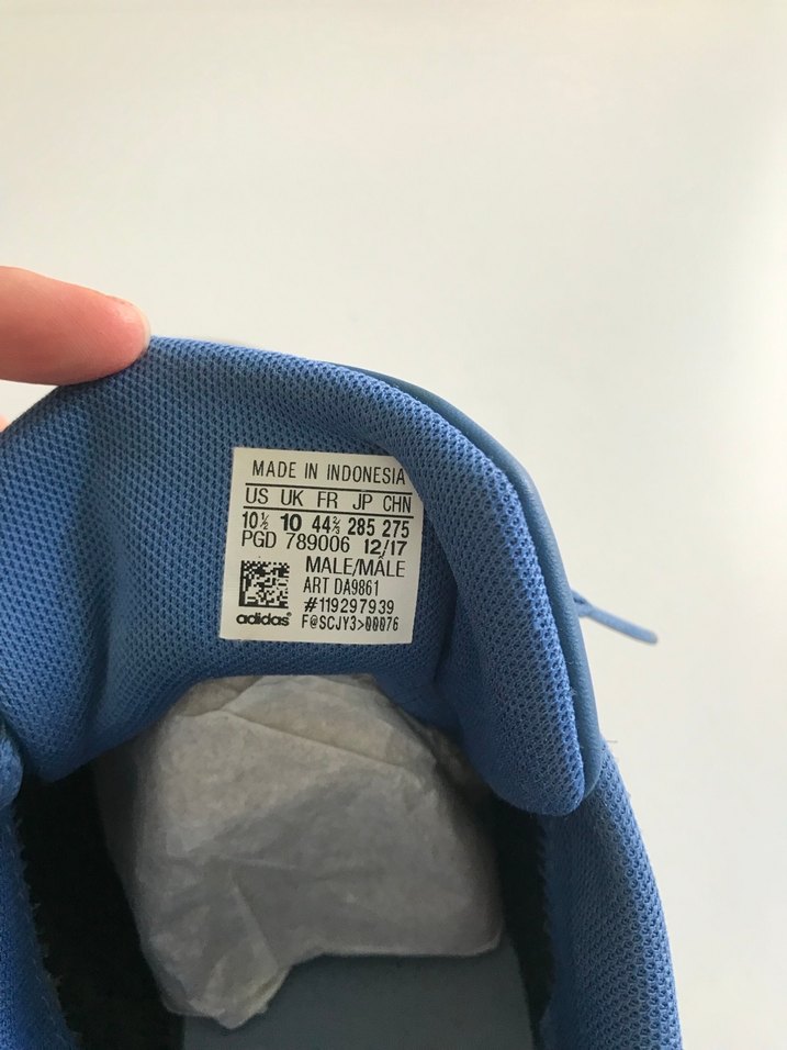 Adidas erkek Mavi Süet Spor Ayakkabı - Görsel 2