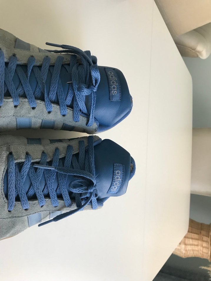 Adidas erkek Mavi Süet Spor Ayakkabı - Görsel 3