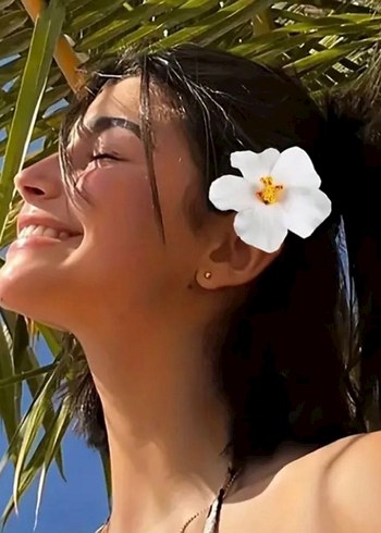 diğer Beden çeşitli Renk STOKTA VAR Hawaii hibiskus çiçekli toka Pinterest