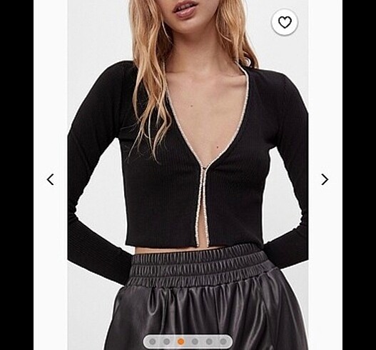 s Beden Bershka taşlı hırka
