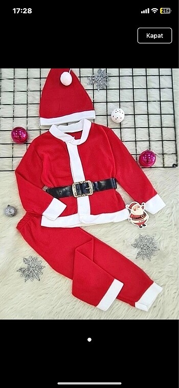 Noel baba kostümü