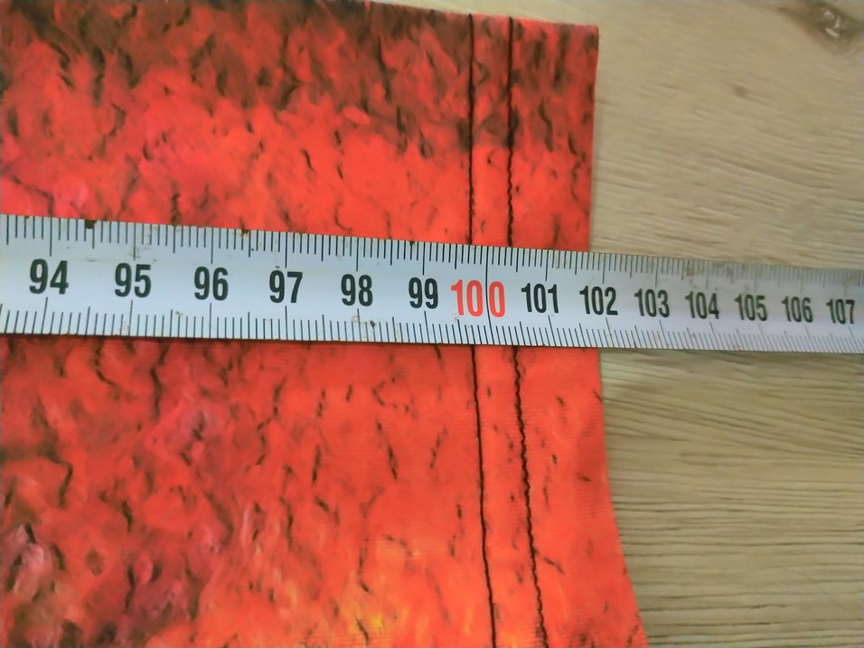 Renkli batik desenli, bol kesim ve  kadın tesettür mayo takımı. - Görsel 2