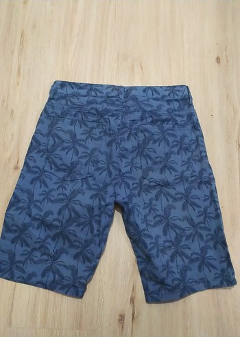 Erkek Çocuk Mavi Desenli Regular Fit Şort - Görsel 2