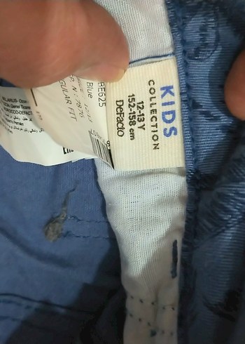 Erkek Çocuk Mavi Desenli Regular Fit Şort - Görsel 3