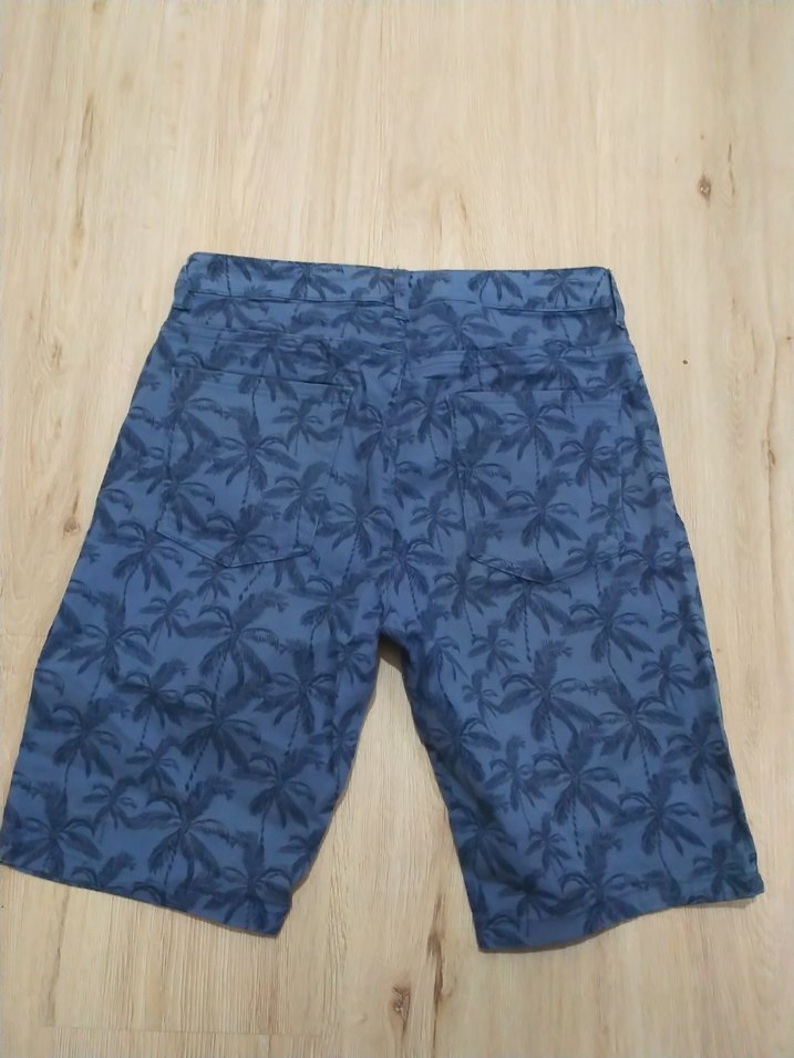 Erkek Çocuk Mavi Desenli Regular Fit Şort - Görsel 2