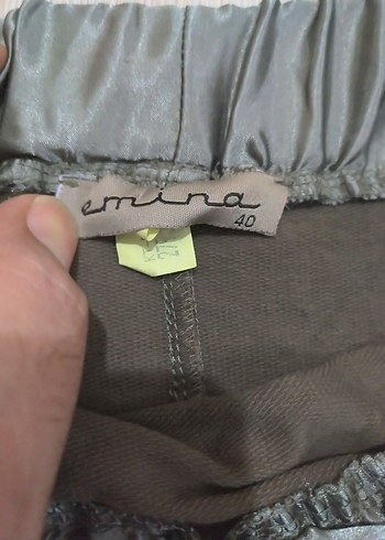 Kemer Detaylı Uzun Kahverengi Etek - Görsel 4