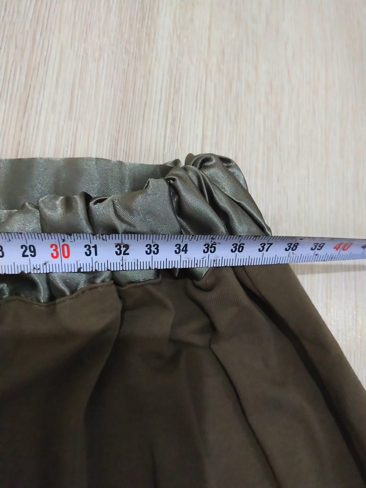 Kemer Detaylı Uzun Kahverengi Etek - Görsel 3