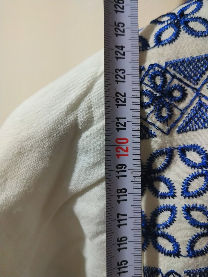 Nakış Detaylı Bohem Uzun Beyaz Elbise - Görsel 2