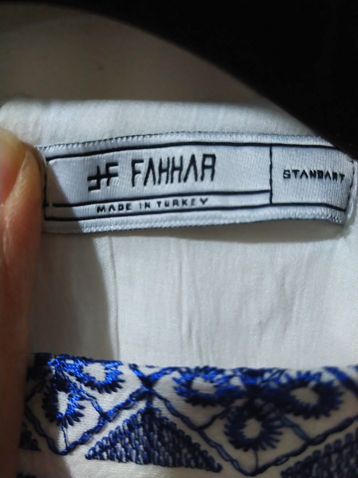 Nakış Detaylı Bohem Uzun Beyaz Elbise - Görsel 5