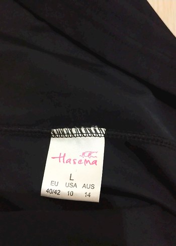 Haşema Siyah tesettür mayo Takımı üst L Alt XL - Görsel 7